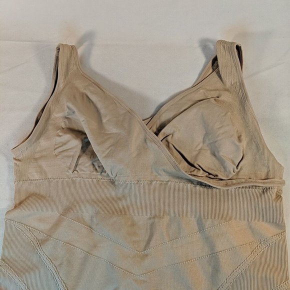 Sankom Support and Posture Bra Swiss Womens XXXL Nude Beige Skin Shaping Vest - Picture 3 of 12